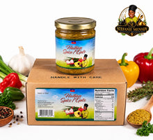 Load image into Gallery viewer, Regular Haitian Spice in box of 6 ( 16 oz Jars)