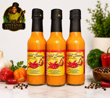 Load image into Gallery viewer, 3 Red / Rouge Hot sauce bundle yellow orange color 5 oz each
