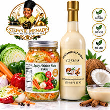 Load image into Gallery viewer, Gift set- Cremas- spicy Haitian slaw/pikliz
